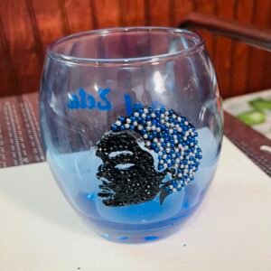 Handcrafted Rhinestone Zodiac Glass Cup – Scorpio Design